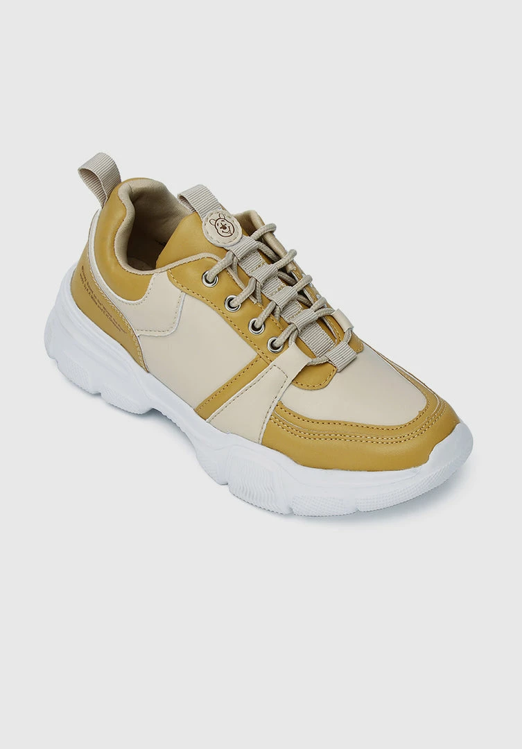 Milliotandco WTP Hundred Acre Wood Rounded Toe Female Sneakers (Yellow) Shoes