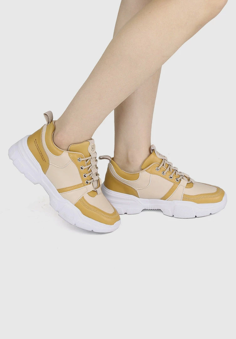 Milliotandco WTP Hundred Acre Wood Rounded Toe Female Sneakers (Yellow) Shoes