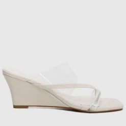 Milliotandco Shoes Kristia Thong Wedges (White)