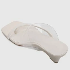 Milliotandco Shoes Kristia Thong Wedges (White)