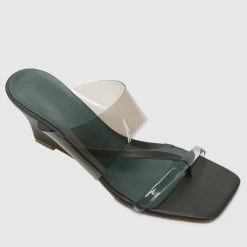 Milliotandco Shoes Kristia Thong Wedges (Green)