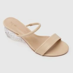 Milliotandco Disney Ariel Ocean Feel Gradient Heels Open Toe Wedges (Nude)
