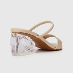 Milliotandco Disney Ariel Ocean Feel Gradient Heels Open Toe Wedges (Nude)
