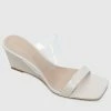 Milliotandco Amazing Open Toe Wedges (White) Shoes