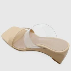 Milliotandco Amazing Open Toe Wedges (Yellow) Shoes