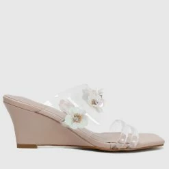Milliotandco Cristen Open Toe Wedges (Nude) Shoes