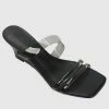 Milliotandco Kodey Open Toe Wedges (Black)