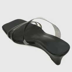 Milliotandco Kodey Open Toe Wedges (Black)