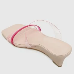 Milliotandco Shoes Kodey Open Toe Wedges (Pink)