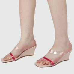 Milliotandco Shoes Kodey Open Toe Wedges (Pink)