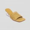 Milliotandco Abilene Open Toe Wedges (Yellow) Shoes