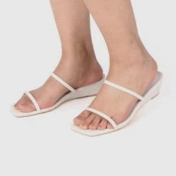 Milliotandco Shoes Ami Open Toe Wedges (White)