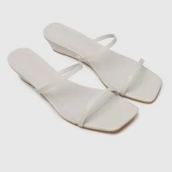 Milliotandco Shoes Ami Open Toe Wedges (White)