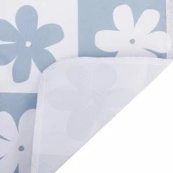 Milliotandco Poppy Printed Picnic Mat (Steel Blue) The Home Edit