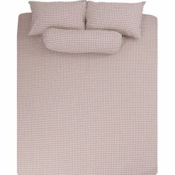 Milliotandco The Home Edit Elly Gingham Q 4-pc Fitted Sheet Set (Tortilla)