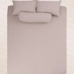 Milliotandco Elly Gingham K 4-pc Fitted Sheet Set (Tortilla) The Home Edit