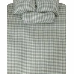 Milliotandco Elly Gingham K 4-pc Fitted Sheet Set (Dark Green)