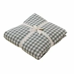 Milliotandco Elly Gingham Q 4-pc Fitted Sheet Set (Dark Green)