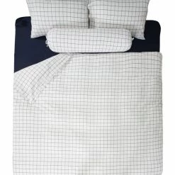 Milliotandco The Home Edit Ohel Gingham SS 3-pc Fitted Sheet Set (White)