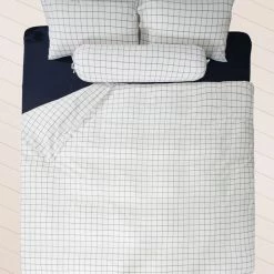 Milliotandco The Home Edit Ohel Gingham SS 3-pc Fitted Sheet Set (White)