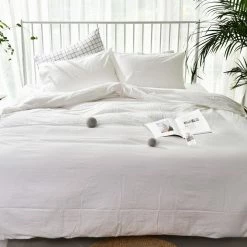 Milliotandco Vette Q 4-pc Fitted Sheet Set (White) The Home Edit