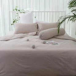 Milliotandco The Home Edit Vette Q 4-pc Fitted Sheet Set (Brown)