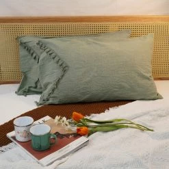 Milliotandco The Home Edit Gavy Pillowcases (2 In 1) (Spring Green)