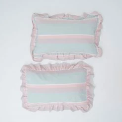 Milliotandco Hedy Pillowcases (2 In 1) (Steel Blue)