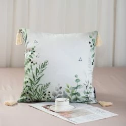 Milliotandco The Home Edit Elysian Fields Cushion Cover (Light Green)