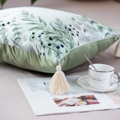 Milliotandco The Home Edit Elysian Fields Cushion Cover (Light Green)