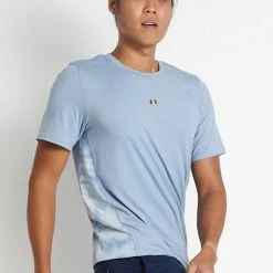 Milliotandco Activewear Hayes Men Short Sleeves Top (Steel Blue)