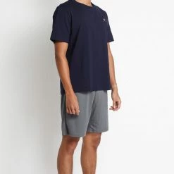Milliotandco Activewear Fevre Men Short Sleeves Top (Navy)