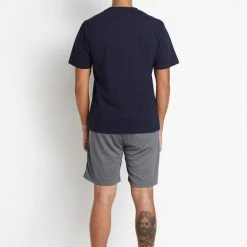 Milliotandco Activewear Fevre Men Short Sleeves Top (Navy)