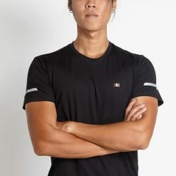 Milliotandco Alroy Short Sleeve Running Top (Black) Activewear