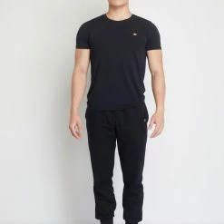 Milliotandco Gavyn Short Sleeve Running Top (Black) Activewear