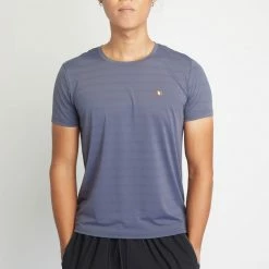 Milliotandco Gavyn Short Sleeve Running Top (Grey)