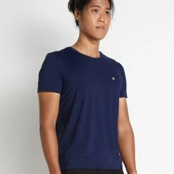 Milliotandco Activewear Gavyn Short Sleeve Running Top (Navy)
