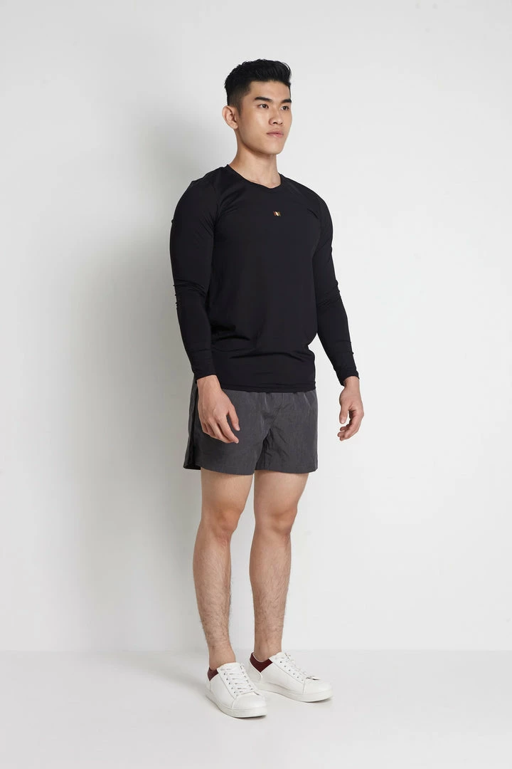 Milliotandco Arlo Men Long Sleeves Top (Black) Activewear