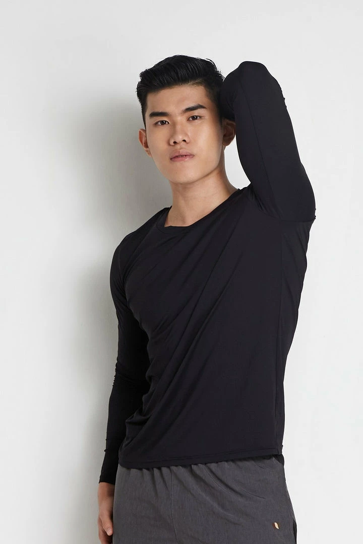 Milliotandco Arlo Men Long Sleeves Top (Black) Activewear