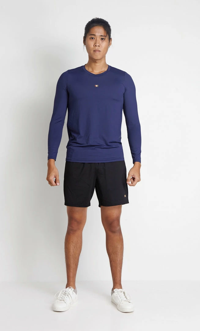 Milliotandco Activewear Arlo Men Long Sleeves Top (Navy)