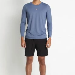 Milliotandco Arlo Men Long Sleeves Top (Midnight Blue) Activewear