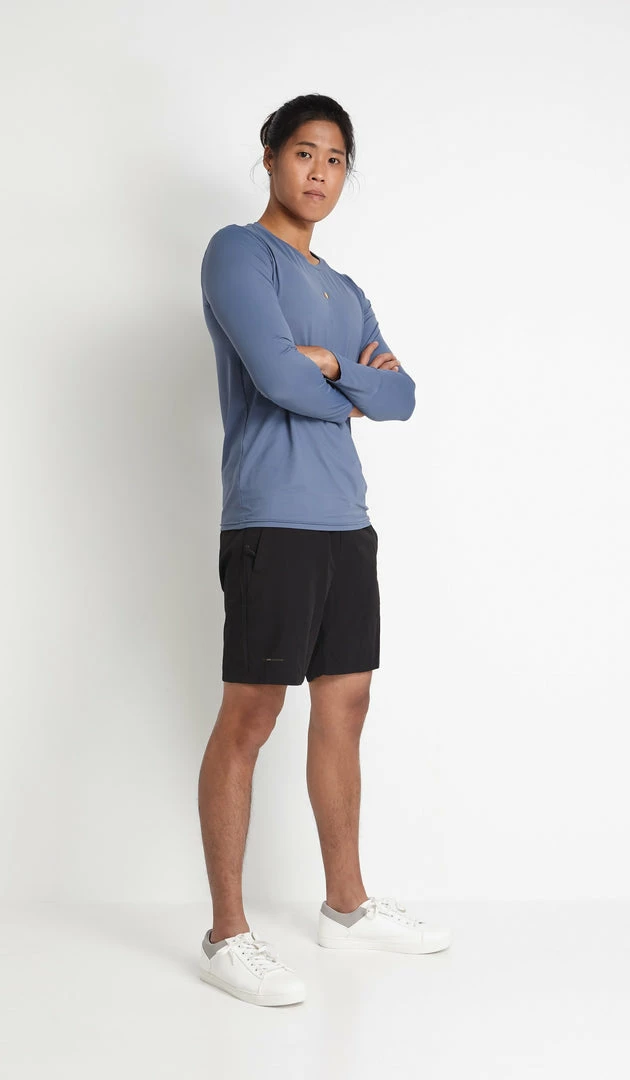 Milliotandco Arlo Men Long Sleeves Top (Midnight Blue) Activewear