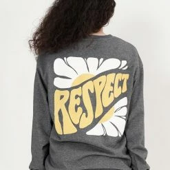 Milliotandco Respect! Long Sleeve Jumper (Iron) Activewear
