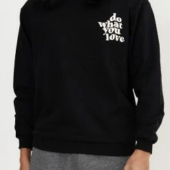 Milliotandco Activewear Do What You Love! Long Sleeve Jumper (Black)
