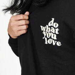 Milliotandco Activewear Do What You Love! Long Sleeve Jumper (Black)