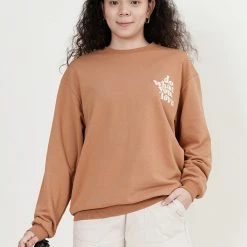 Milliotandco Do What You Love! Long Sleeve Jumper (Brown)