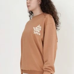 Milliotandco Do What You Love! Long Sleeve Jumper (Brown)