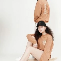 Milliotandco Do What You Love! Long Sleeve Jumper (Brown)