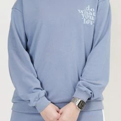 Milliotandco Activewear Do What You Love! Long Sleeve Jumper (Royal Blue)