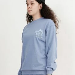 Milliotandco Activewear Do What You Love! Long Sleeve Jumper (Royal Blue)